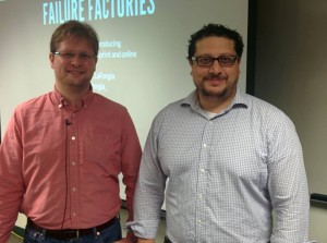 Tampa Bay Times Award Winning Journalists Adam Playford and Michael Laforgia.